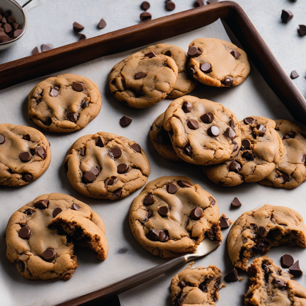 5 Ingredient Peanut Butter Chocolate Chip Cookies