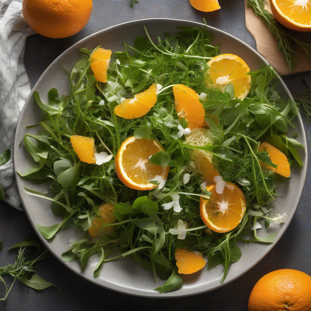 Arugula Salad with Fennel and Navel Orange