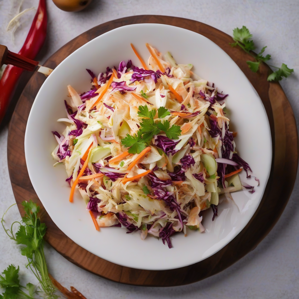 Asian Coleslaw with Sesame Dressing