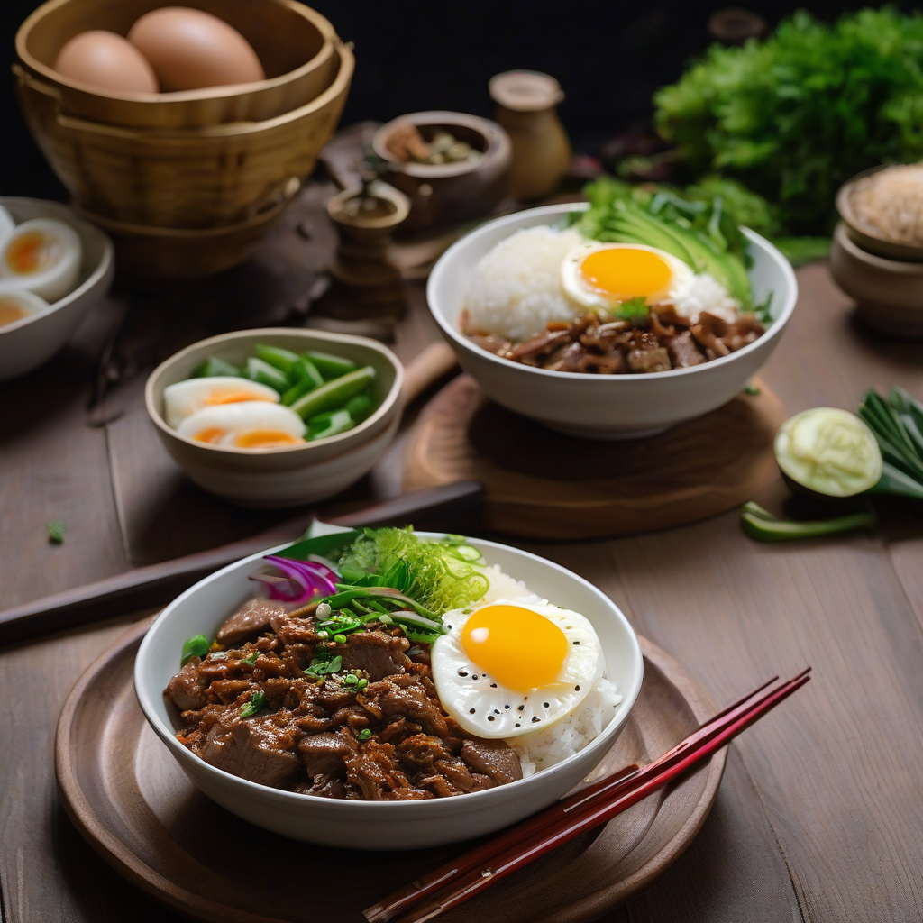 Beef and Egg Bowl (Tanindon)