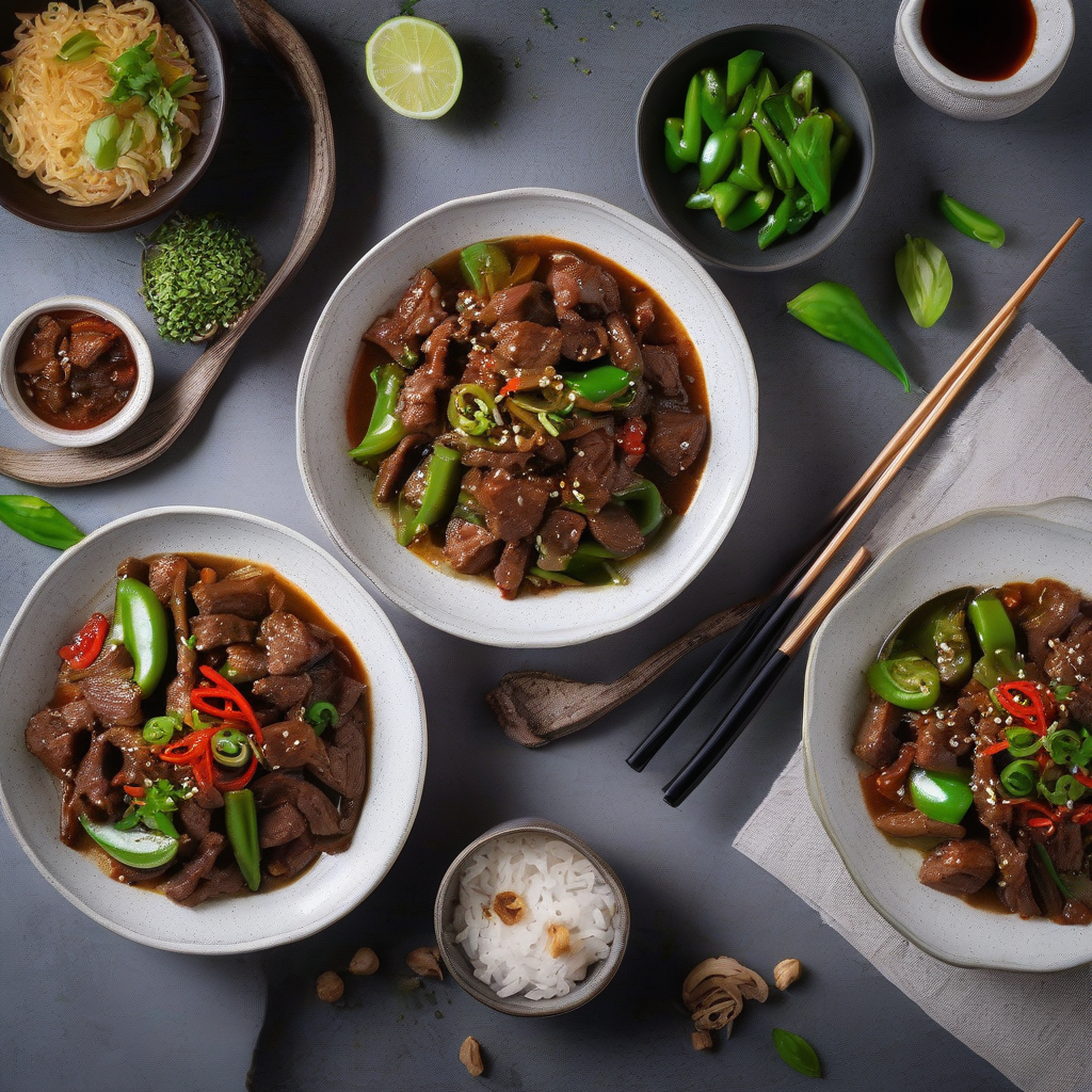Beef and Green Pepper Stir Fry (Chinjao Rosu)