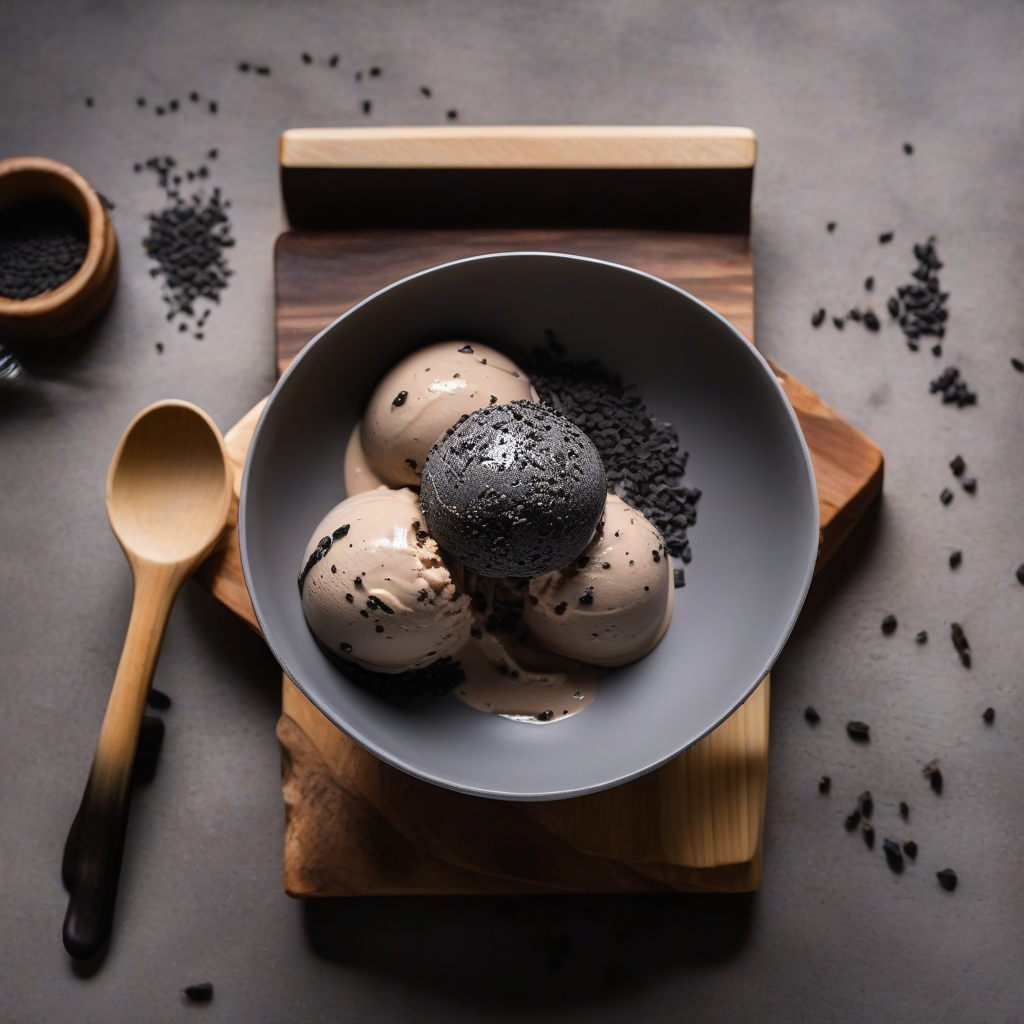 Black Sesame Ice Cream