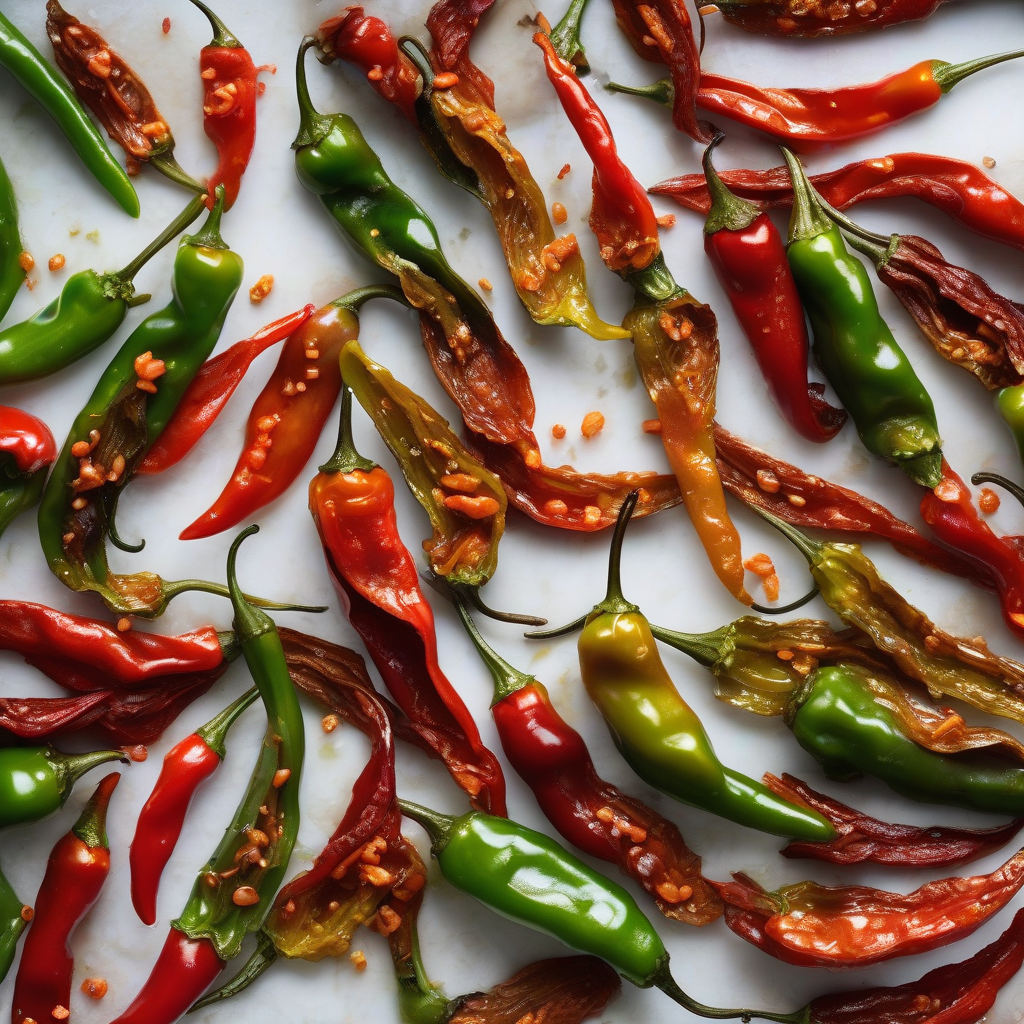 Paprika Shishito yang Dilepuh dengan Kecap Jahe