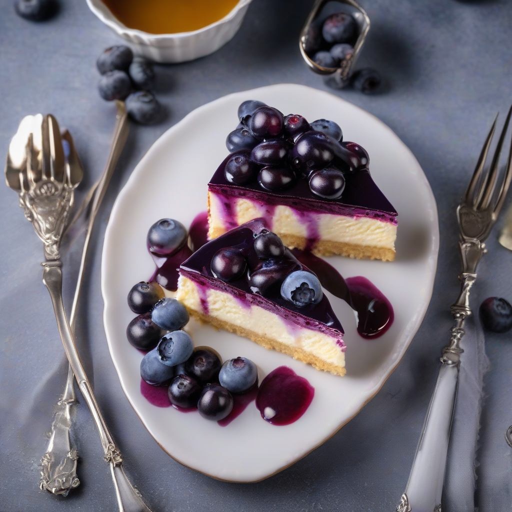 kue keju blueberry