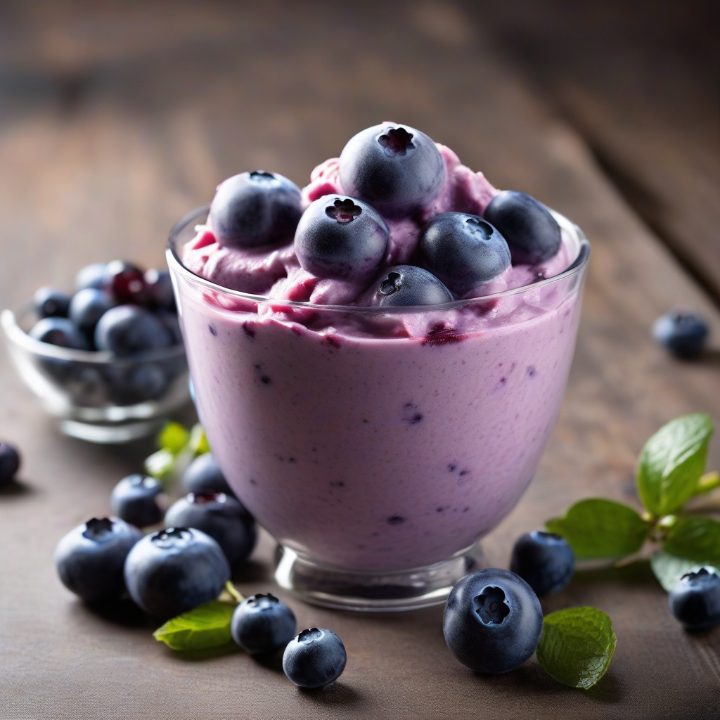 Blueberry Frozen Yogurt