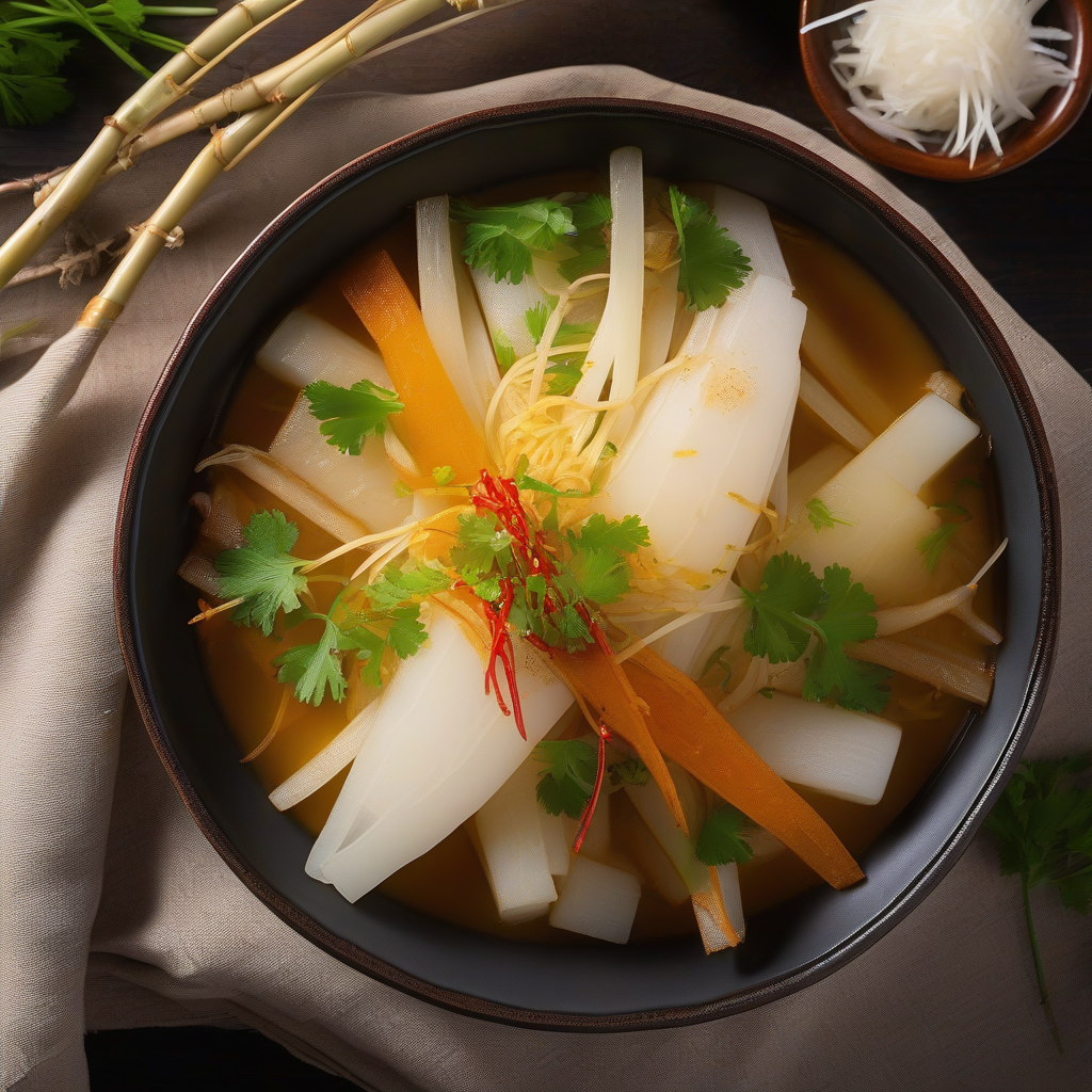 Buri Daikon (Ekor Kuning dan Daikon yang Direbus)