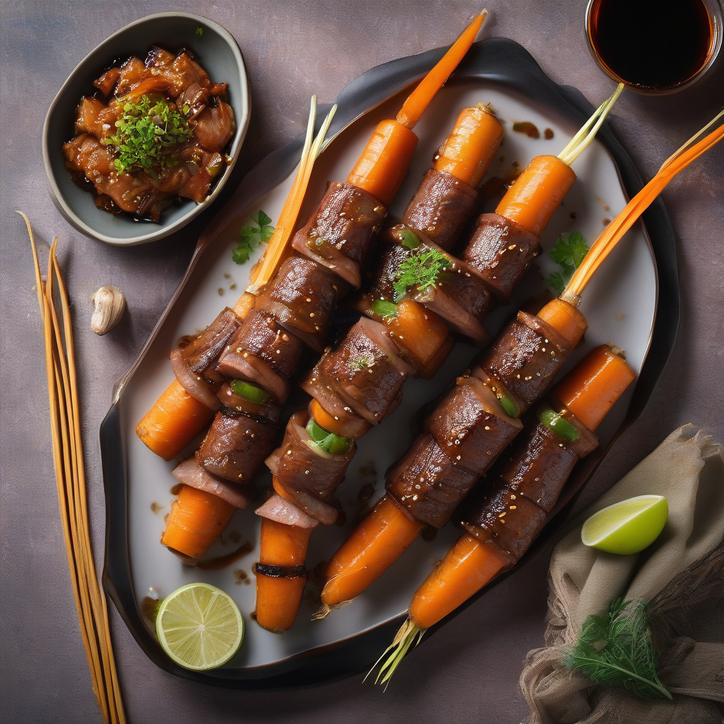 Gulungan Daging Sapi Wortel