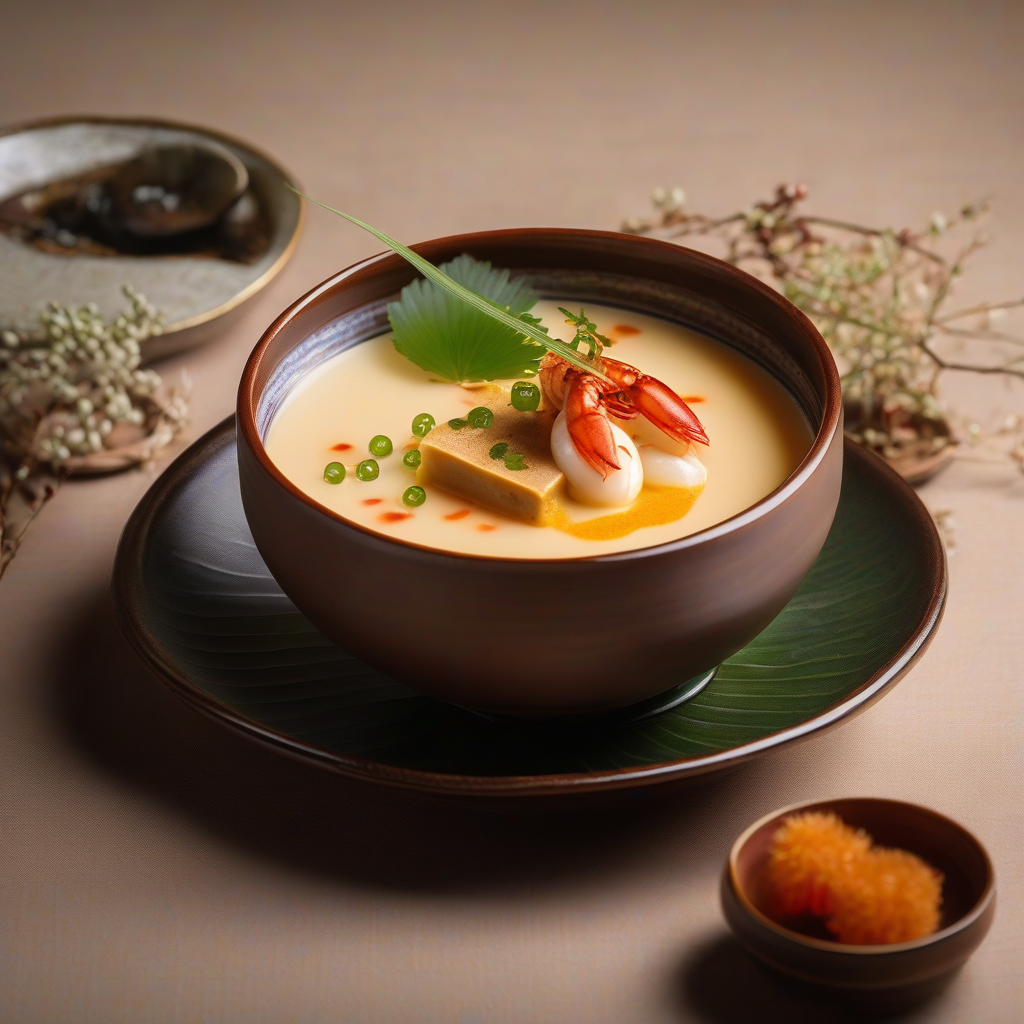 Chawanmushi with Shrimp