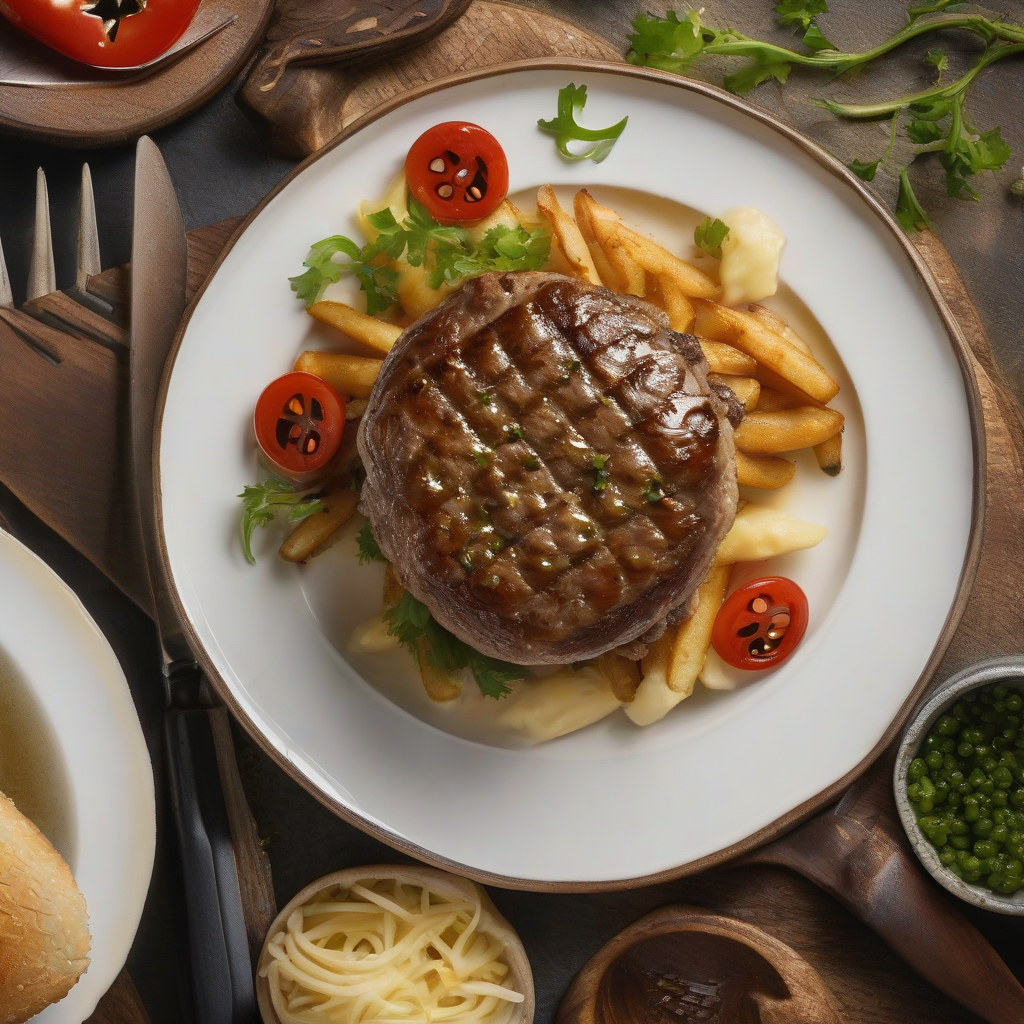 Cheese Stuffed Japanese Hamburger Steak
