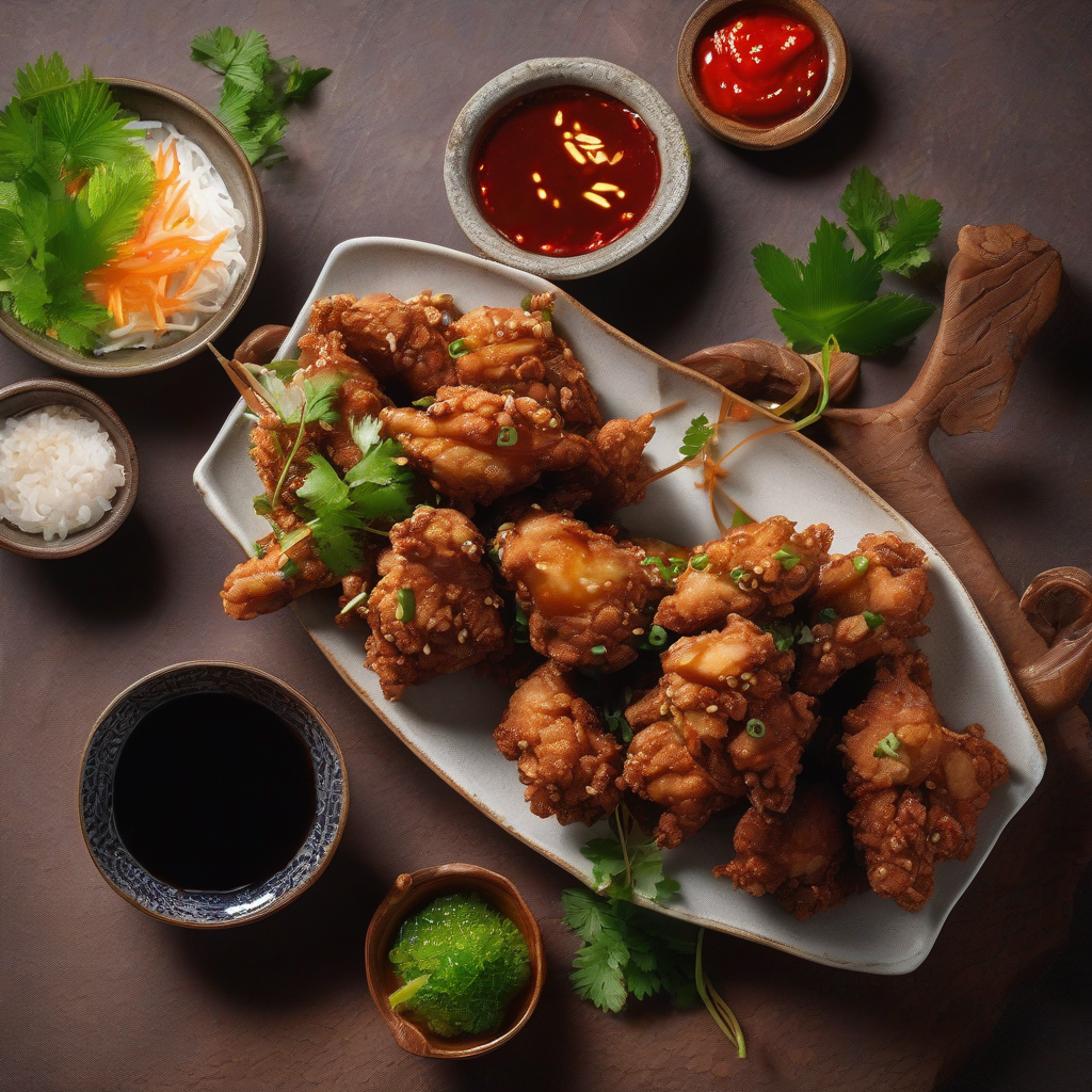 Chicken Karaage with Sweet Chili Sauce