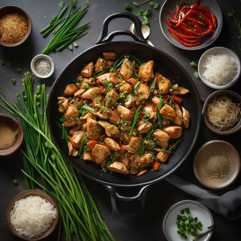 Chicken Stir-fry with Garlic Chives