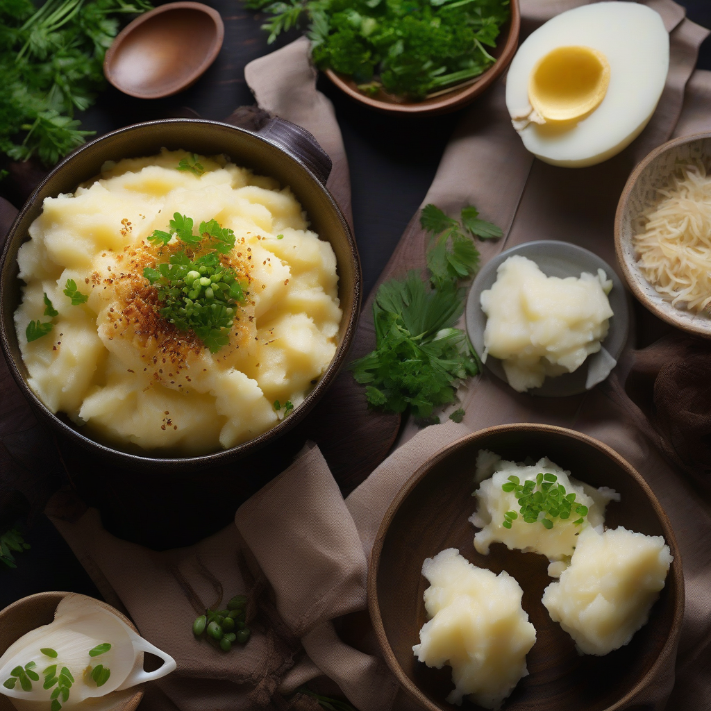 Kentang Tumbuk Krim dengan Shio Koji