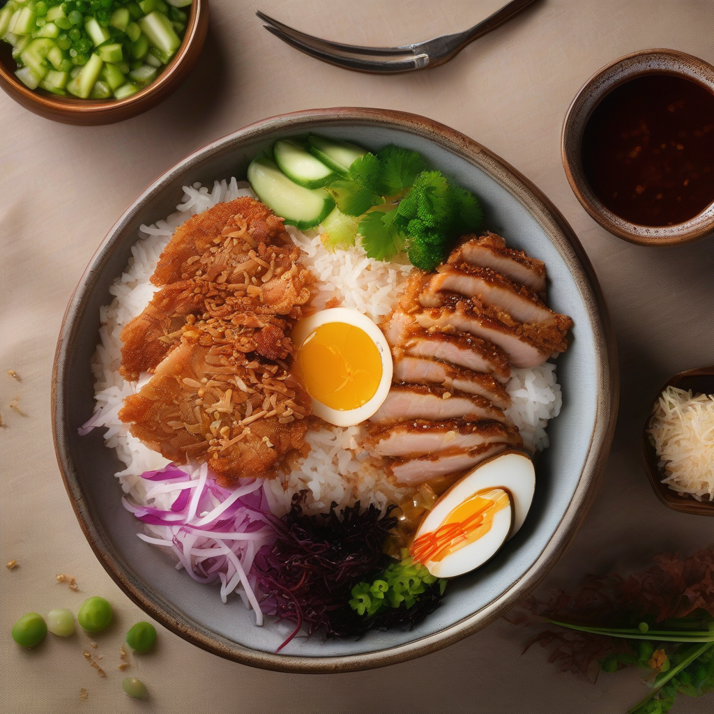 Tonkatsu Donburi yang renyah