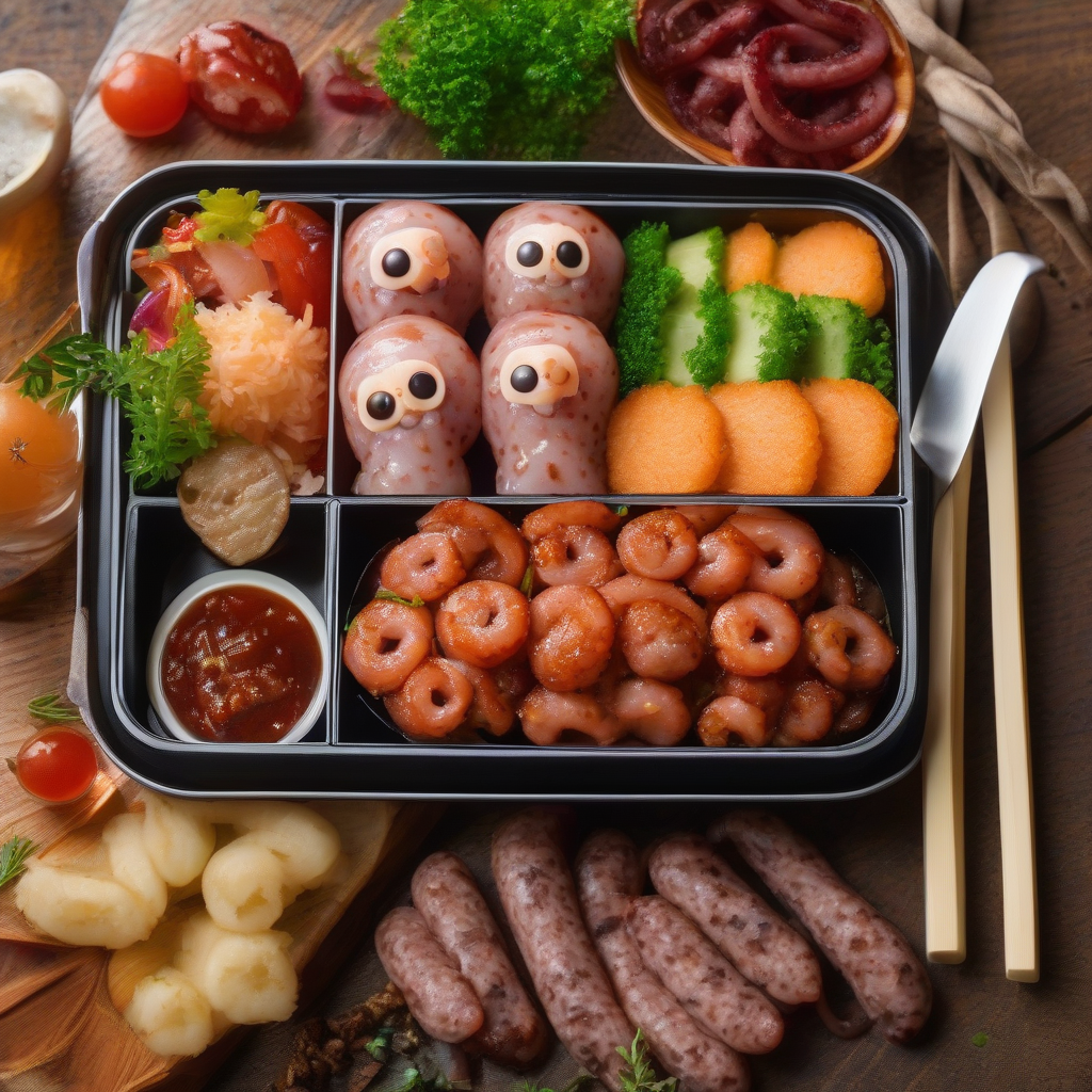 Cute Octopus Sausage Bento