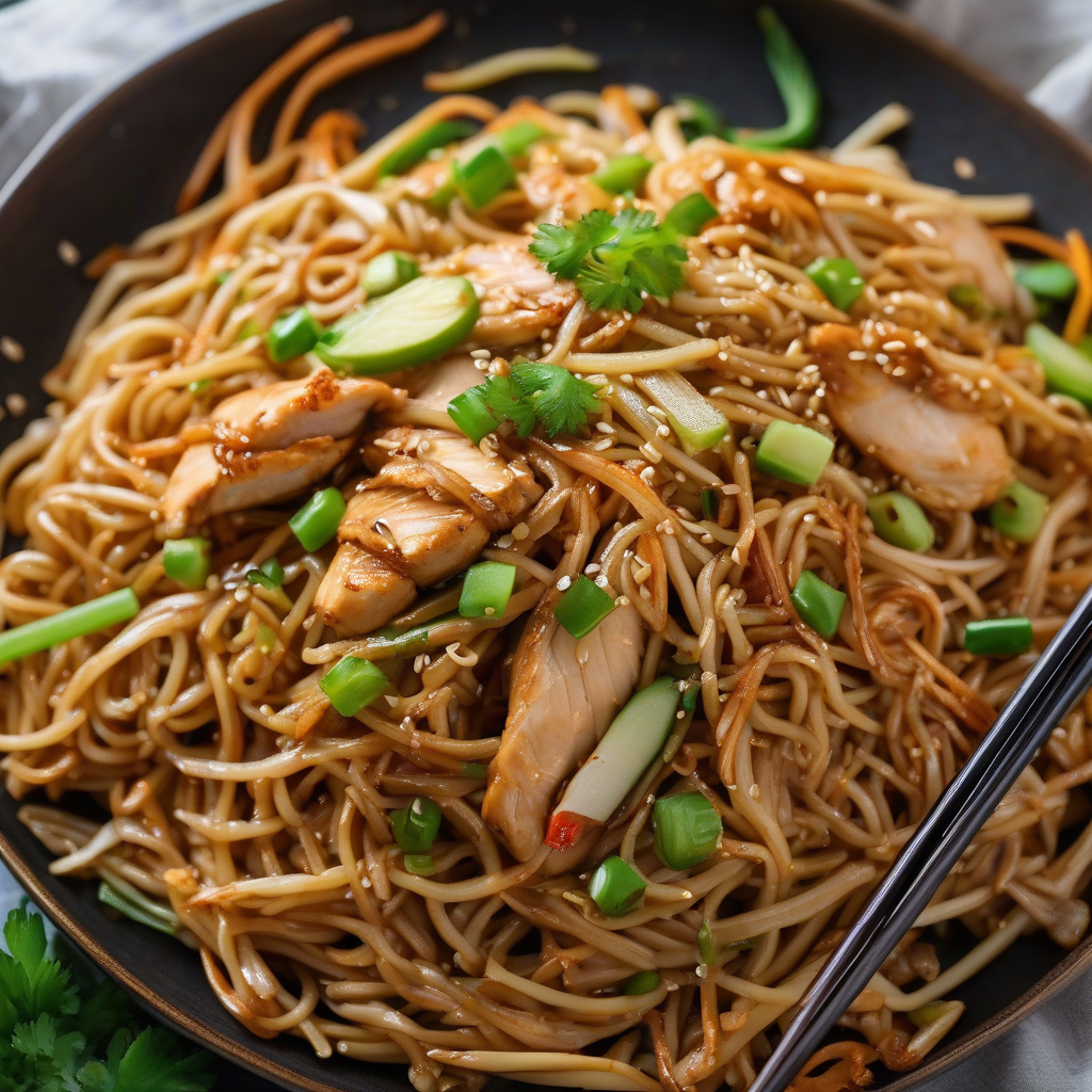 Easy Chicken Yakisoba