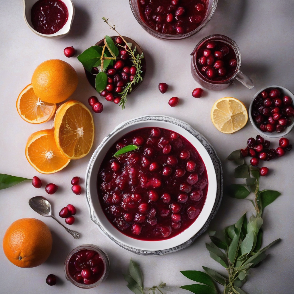 Saus Cranberry Jahe Jeruk yang Mudah