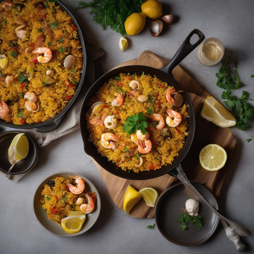 Easy Paella-Inspired Rice Casserole