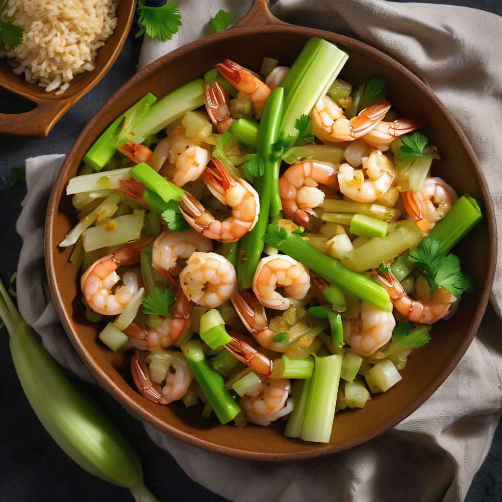 Easy Shrimp and Celery Stir-Fry