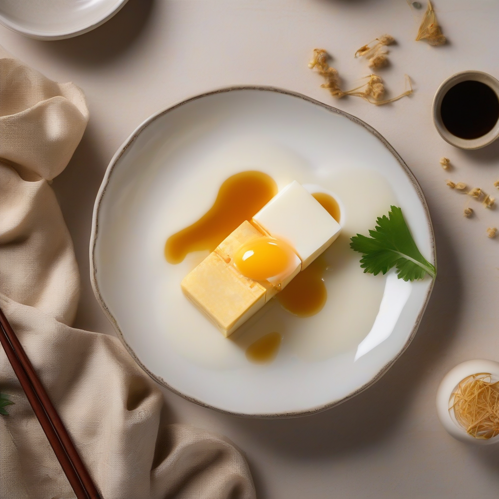 Egg Tofu (Tamago Tofu)