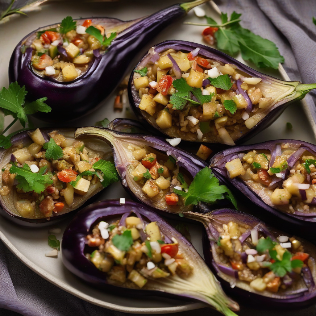 Eggplant and Myoga Salad