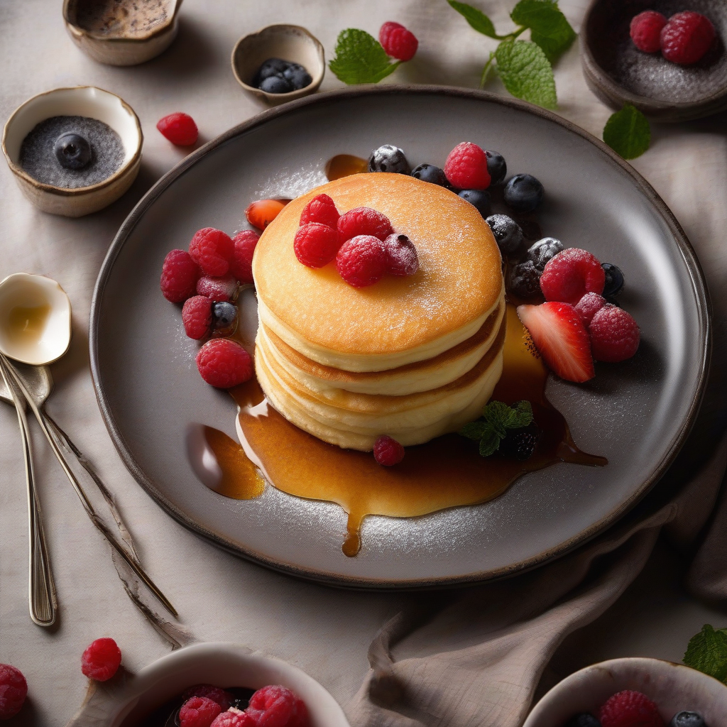 Fluffy Japanese Soufflé Pancakes