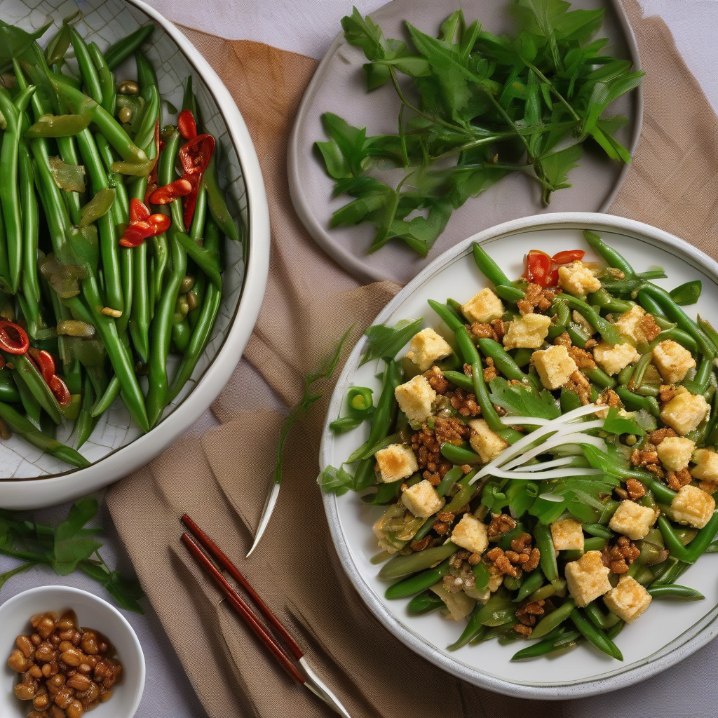 Green Bean Shiraae (Mashed Tofu Salad)