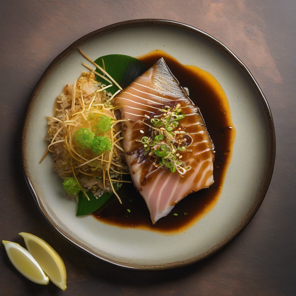 Hamachi (Ekor Kuning) Teriyaki dengan Yuzu Kosho