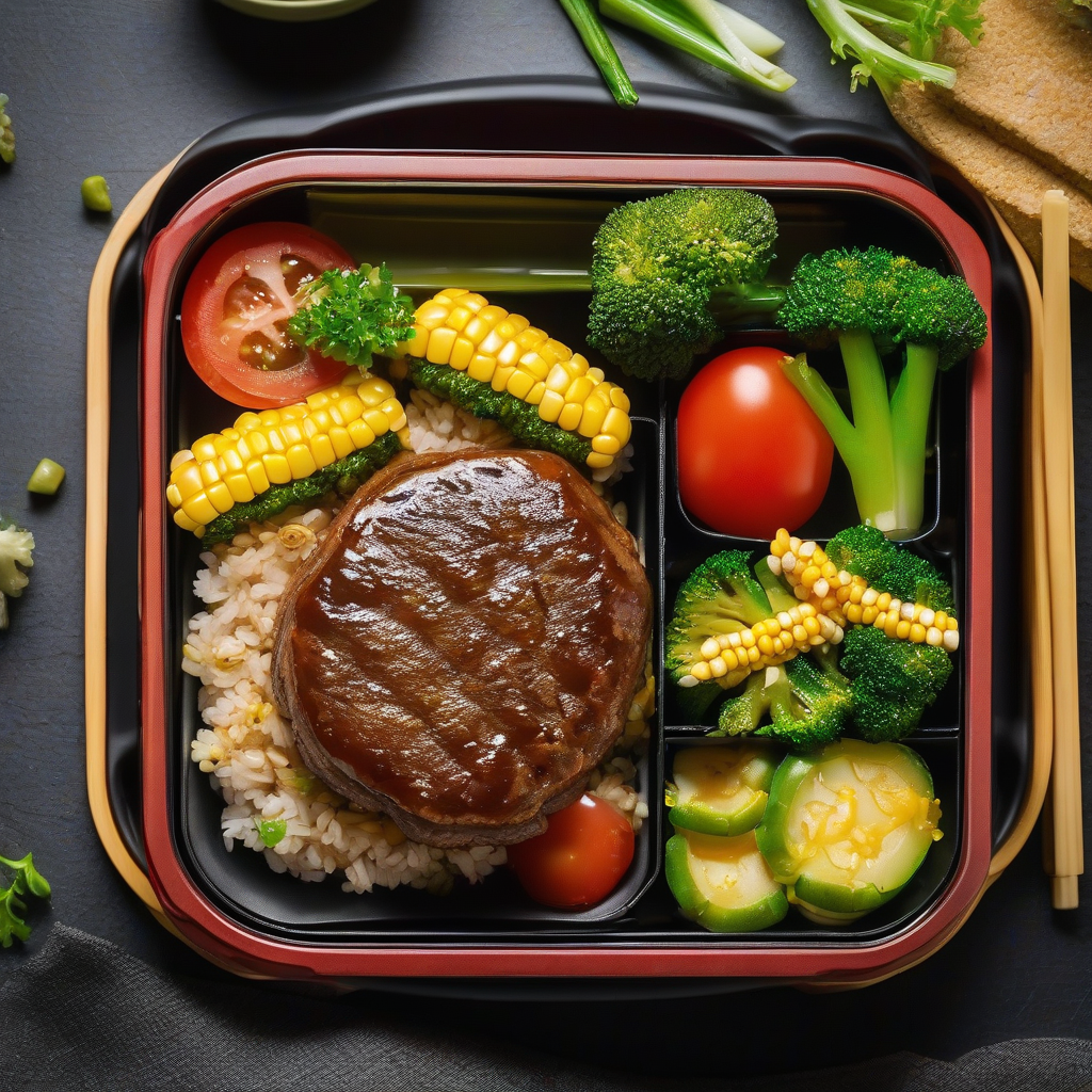 Hamburger Steak Bento