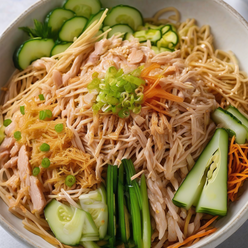 Hiyashi Chuka with Sesame Miso Sauce