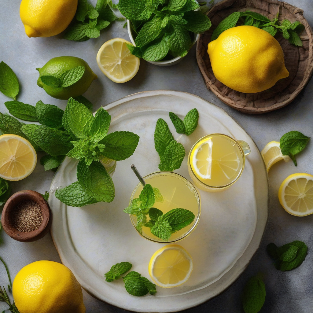 Limun Buatan Sendiri (Klasik, Thyme, dan Mint)