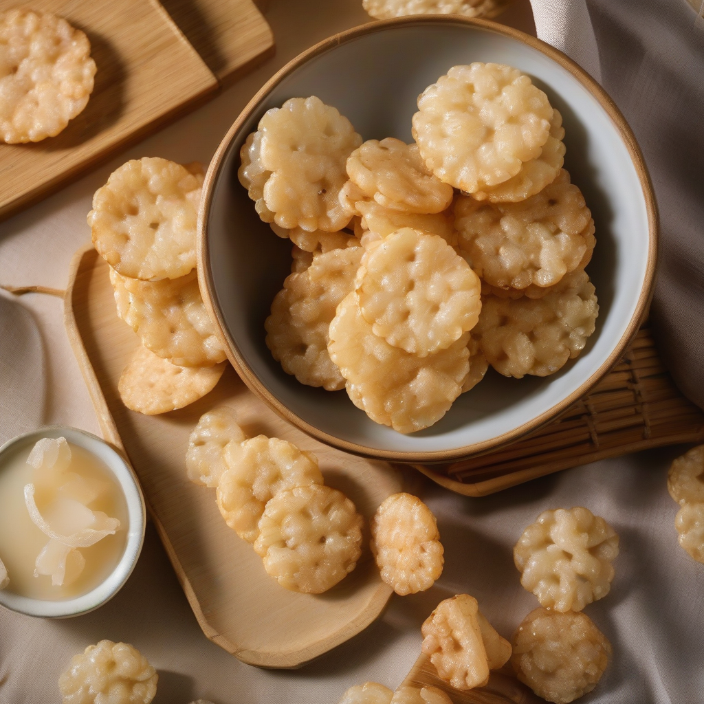 Kerupuk Beras Buatan Rumah (Kakimochi)