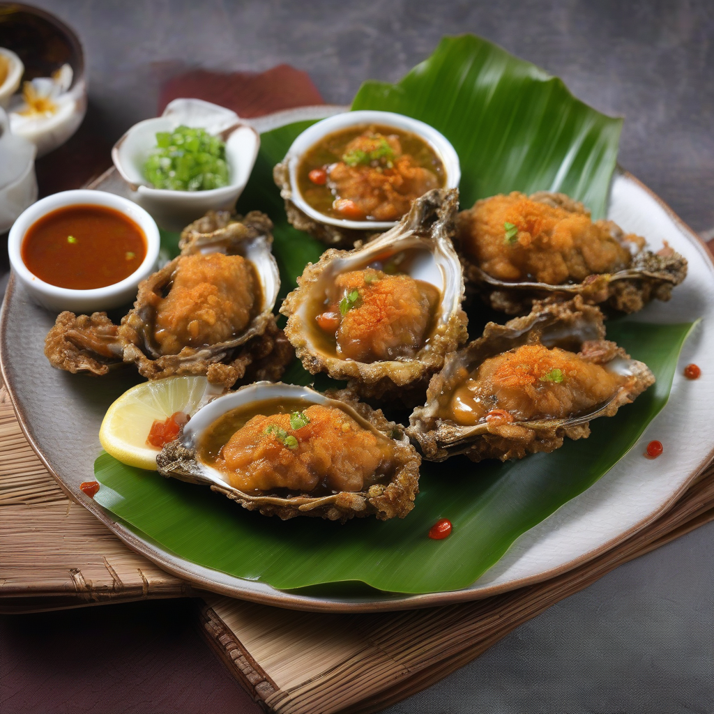 Japanese Fried Oysters (Kaki Fry) with Homemade Tartar Sauce