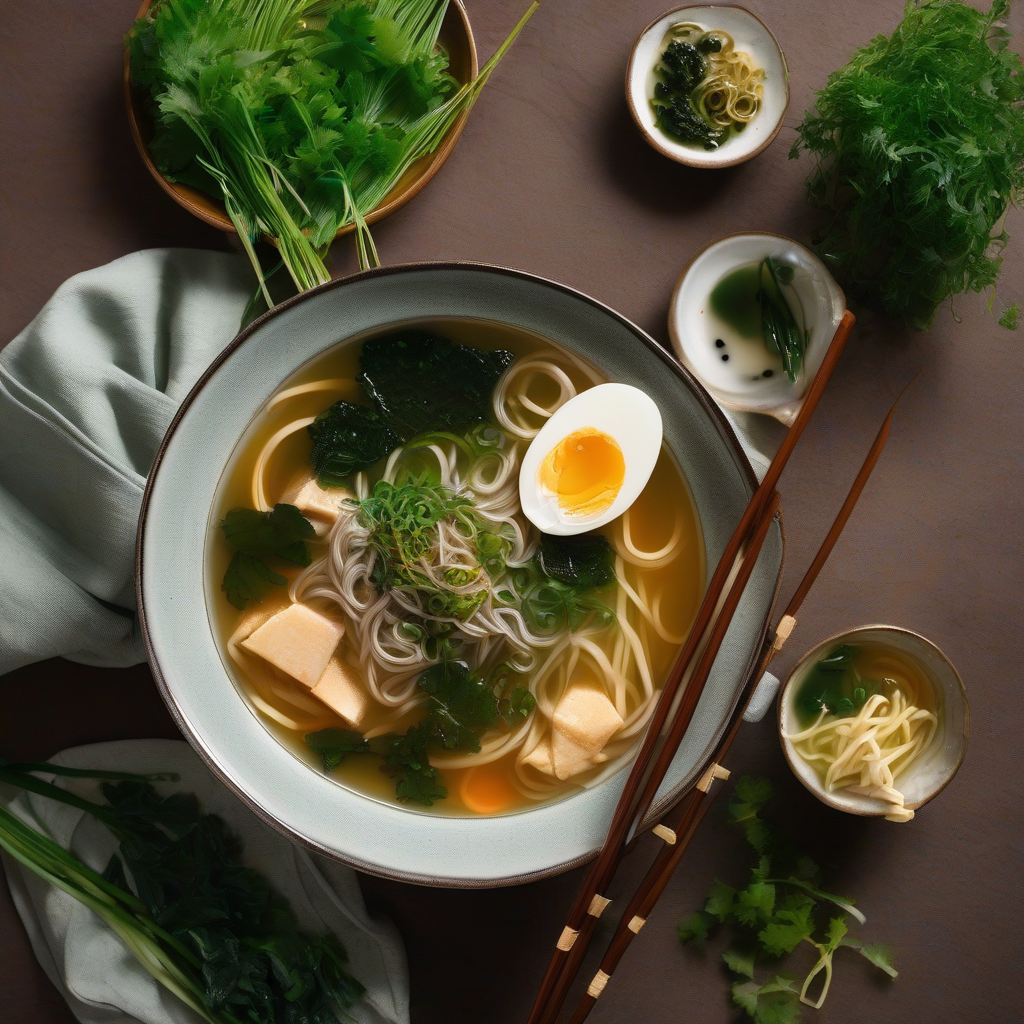 Japanese Glass Noodle Soup (Harusame Soup)