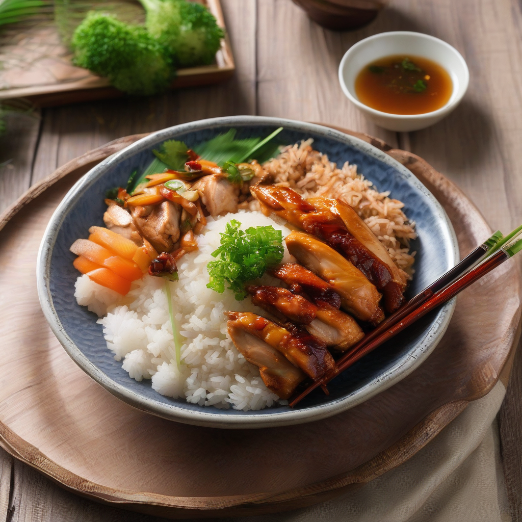 Japanese Sticky Rice with Chicken and Vegetables (Okowa)