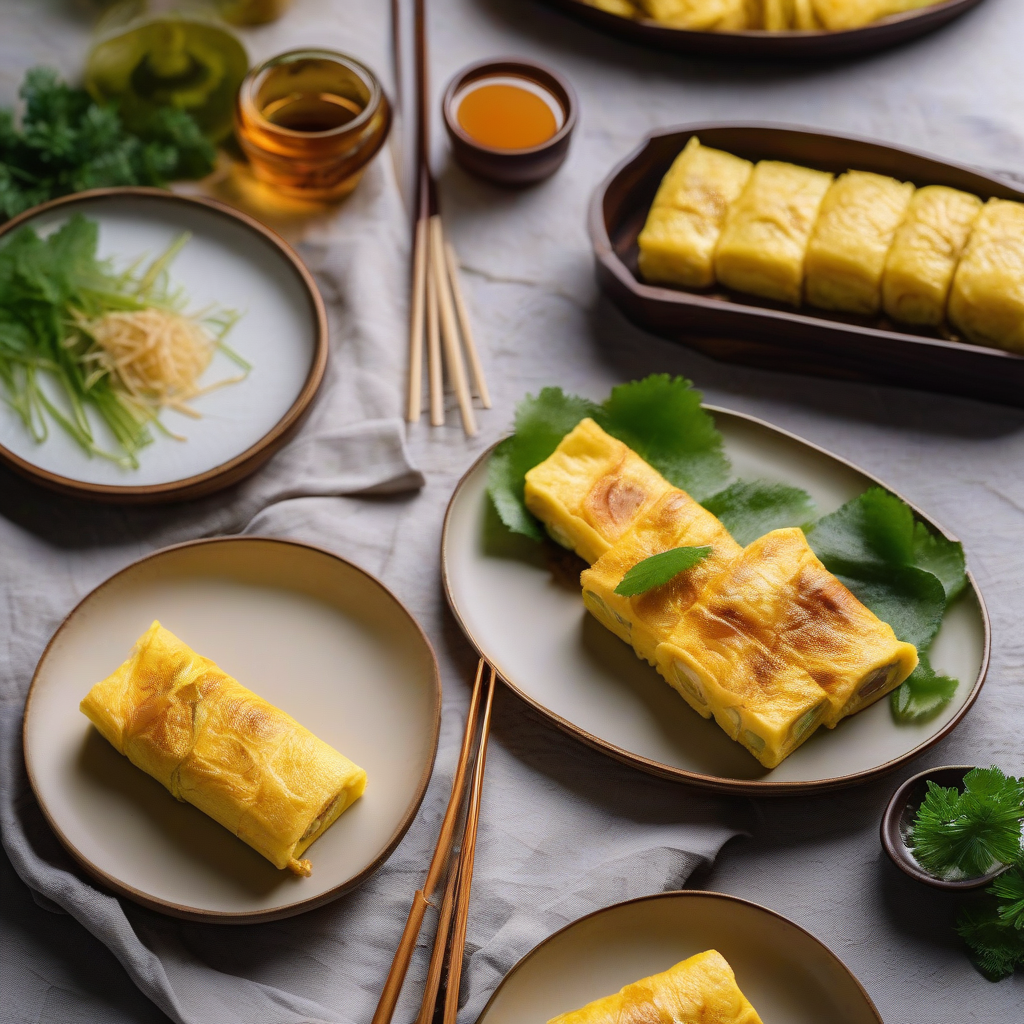 Japanese Sweet Rolled Omelet (Tamagoyaki) — Atsuyaki Tamago