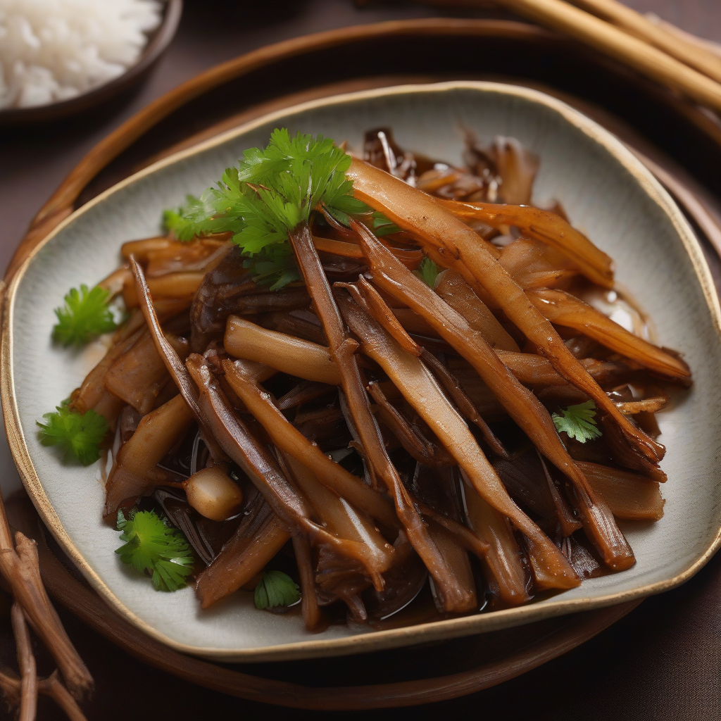 Kinpira Gobo (Braised Burdock Root)