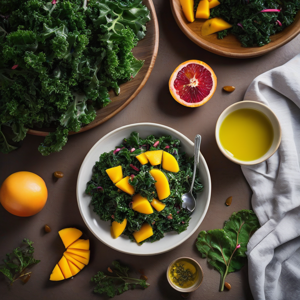 Massaged Kale Salad with Mango