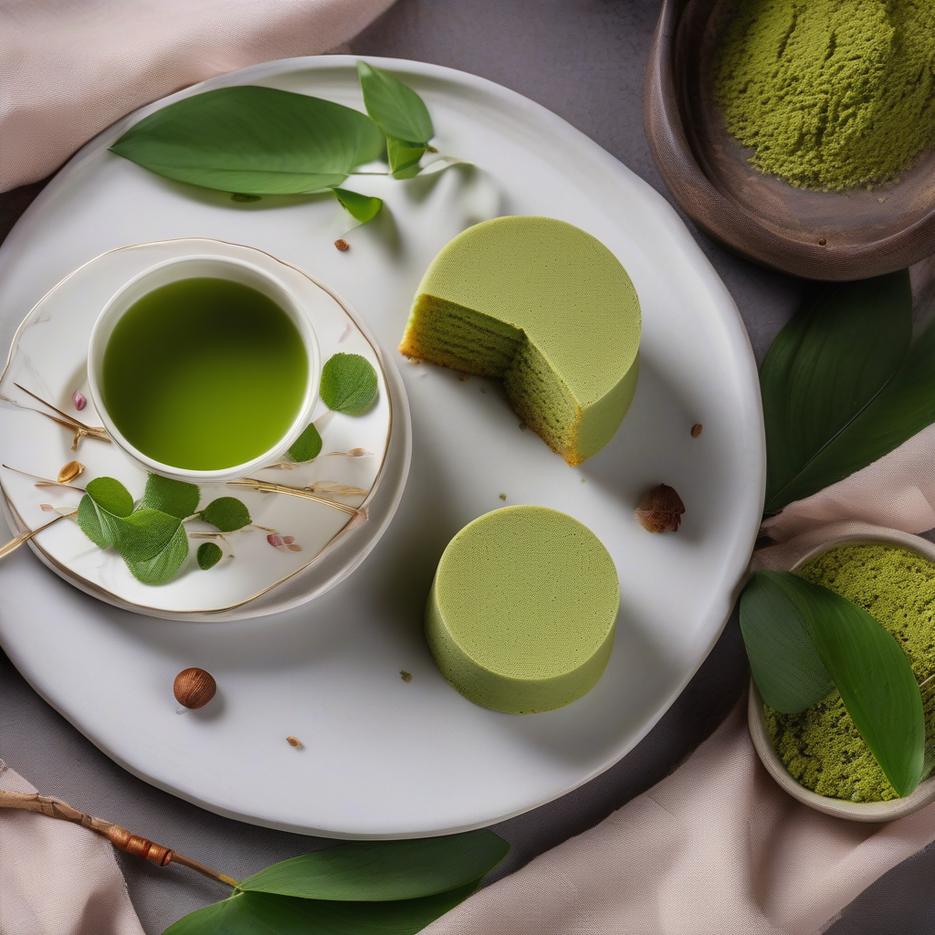 Matcha Steamed Cake