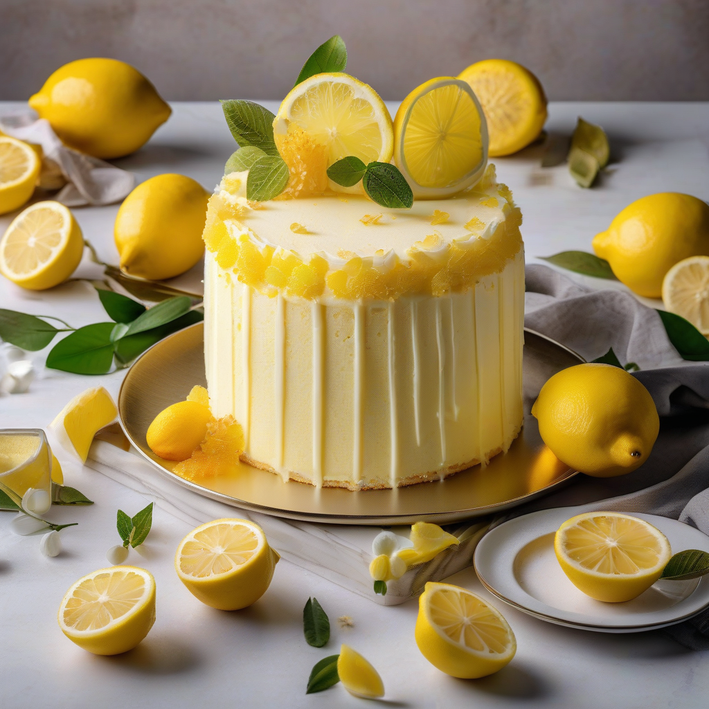 Meyer Lemon Chiffon Cake