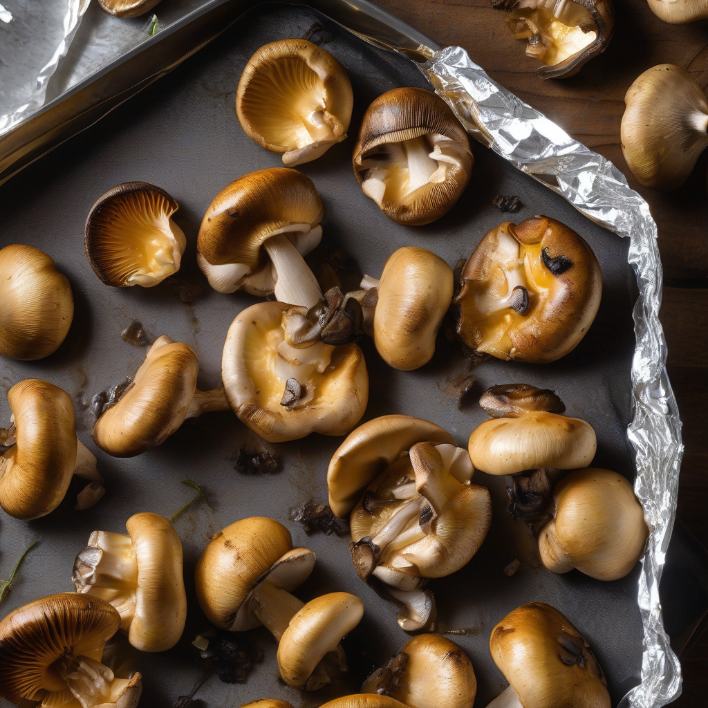 Miso Butter Mushrooms in Foil