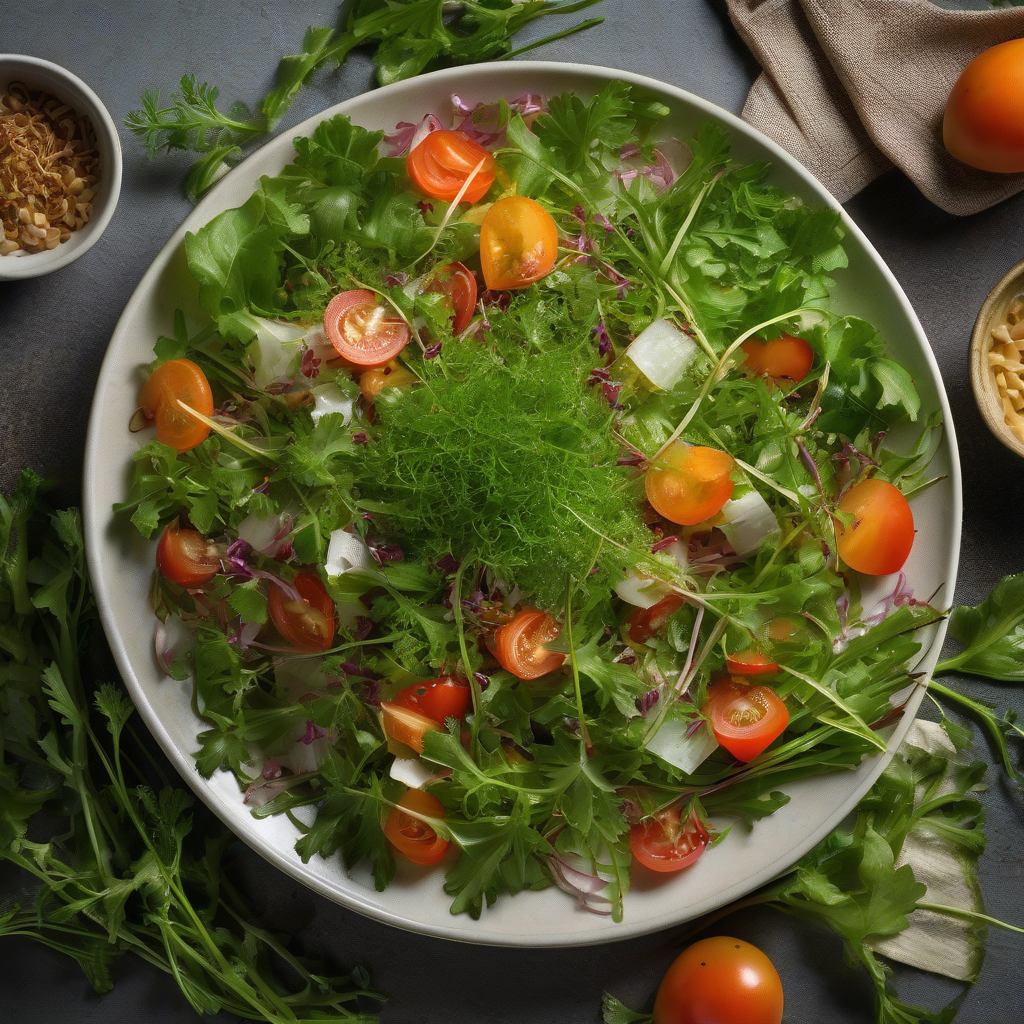 Salad Mizuna Myoga