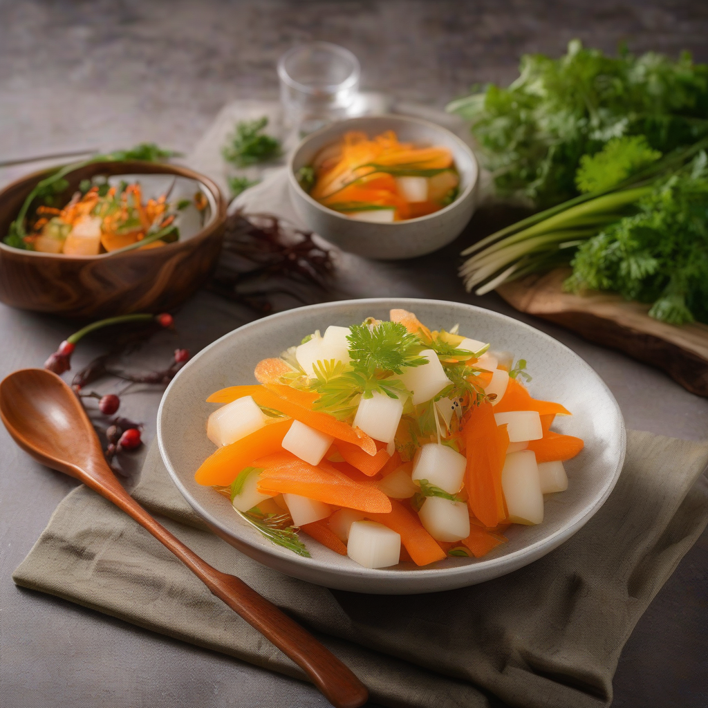 Namasu (Salad Daikon dan Wortel)