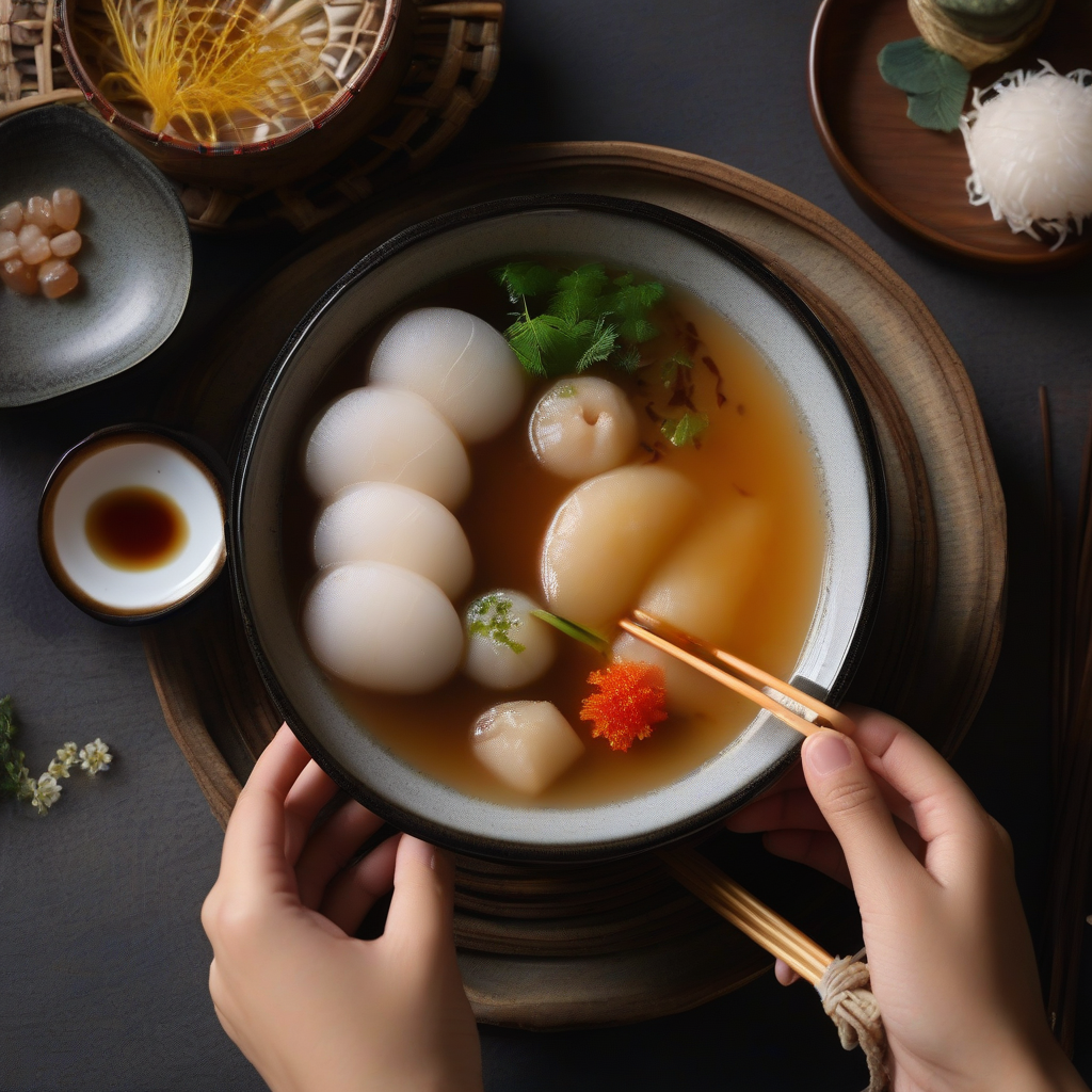 Ozoni (Japanese New Year Mochi Soup - Kanto Style)