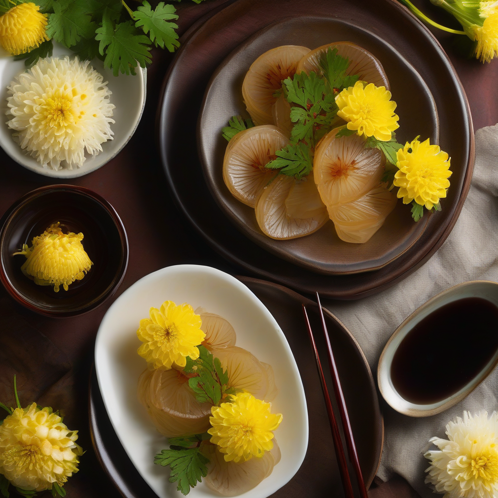Pickled Chrysanthemum Turnips (Kikka Kabu)