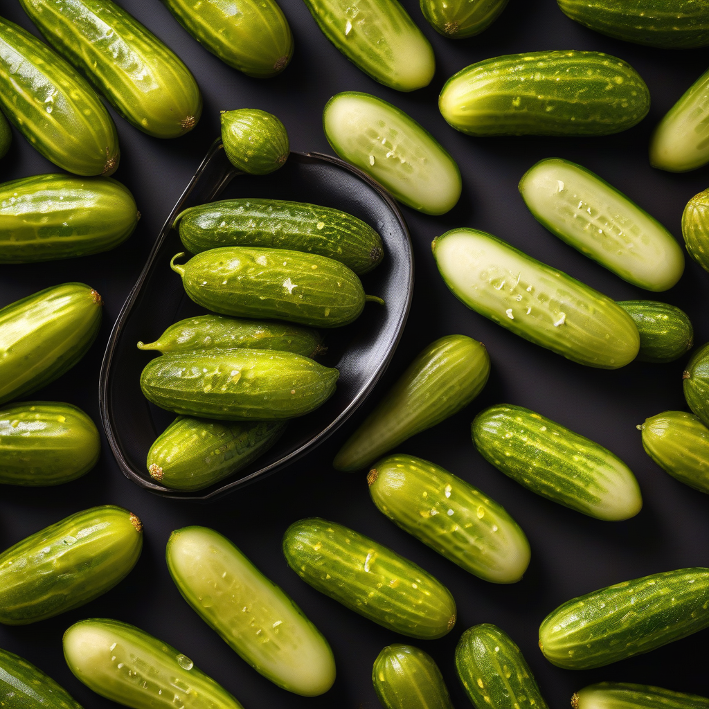 Pickled Cucumbers and Myoga