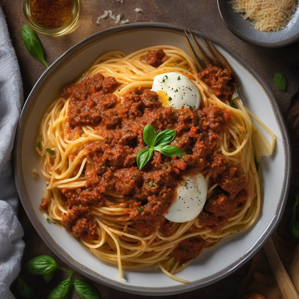 Spaghetti Bolognese dengan Kompor Tekanan
