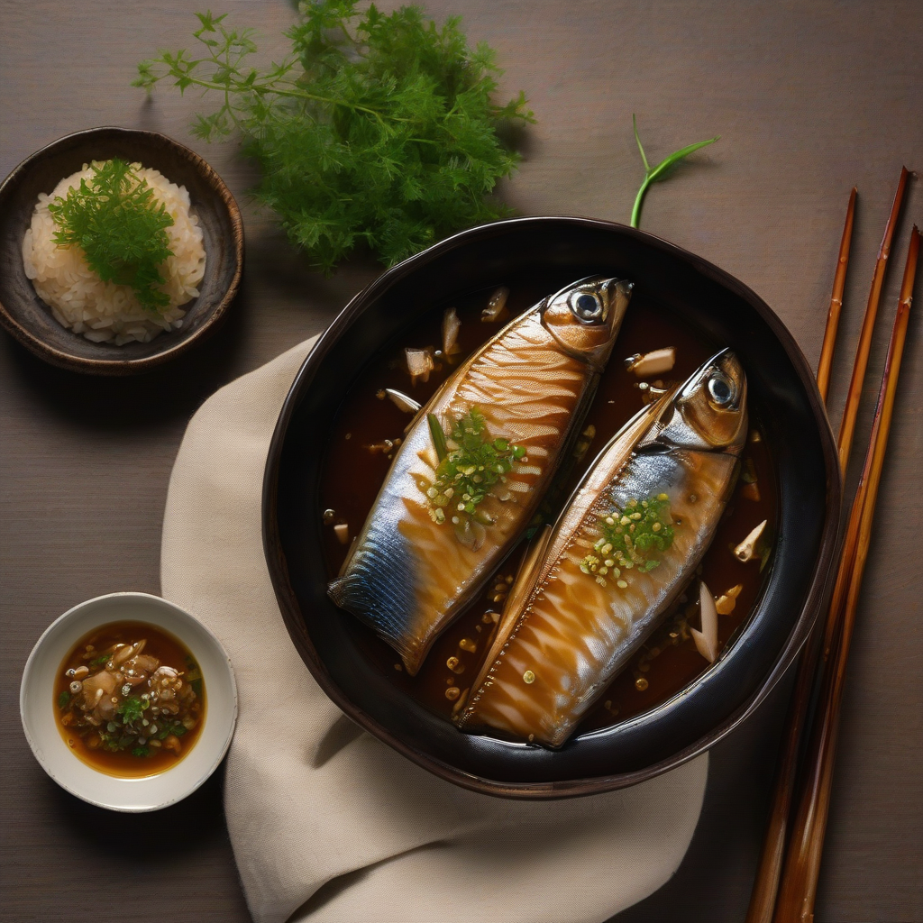 Saba Misoni (Mackerel Simmered in Miso)