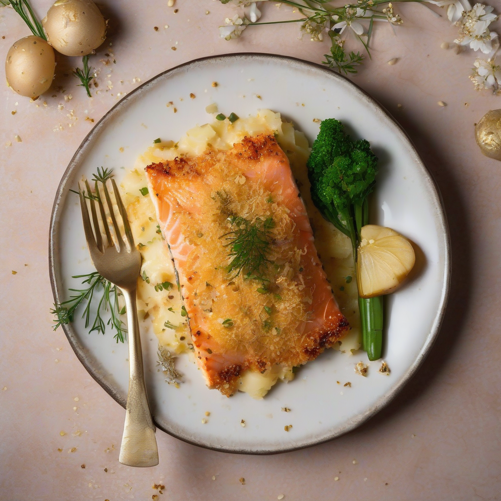 Salmon Potato Gratin