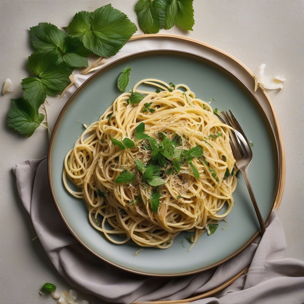 Shiso Garlic Pasta
