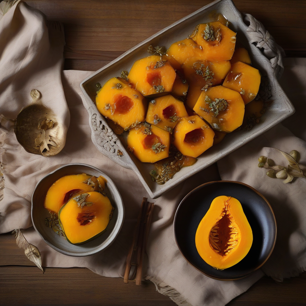 Rebus Kabocha dengan Shio Koji